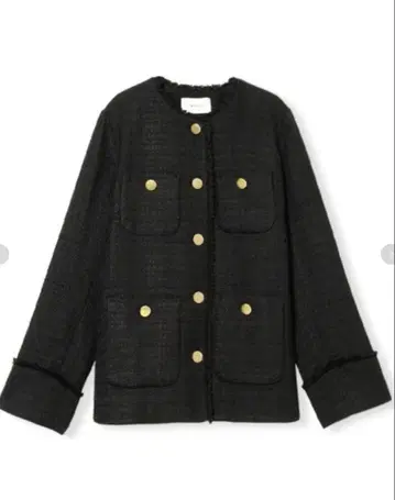 FRAY l.D 스프링 트위드 자켓 블랙