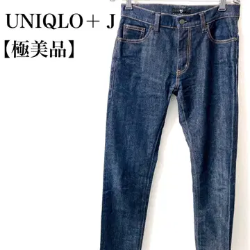 [컨디션 최상] UNIQLO+J 질 샌더 데님 청바지 스트레이트 팬츠