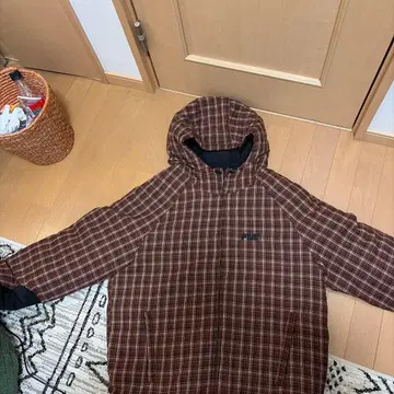 FUC 리버서블 자켓 브라운 체크/블랙