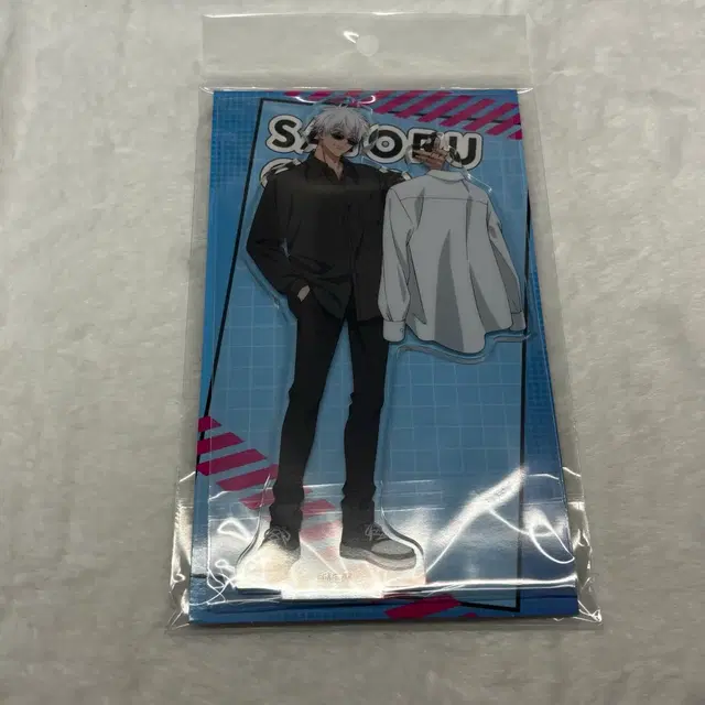 미개봉) 주술회전 고죠 사토루 엔스카이 셔츠 아크릴 스탠드 모닝 준비