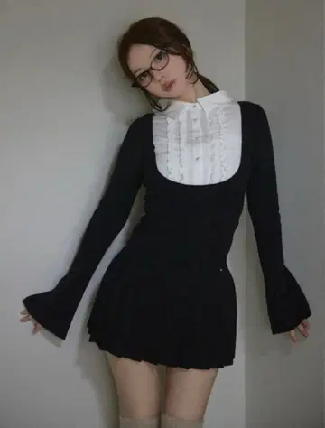 ANDMARY Lotta frill mini dress