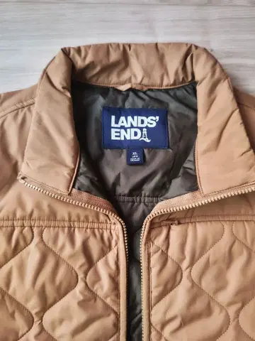 랜즈 엔드 퀼팅 자켓 XL 베이지