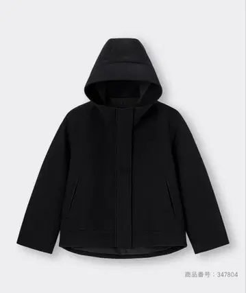 코지 멜톤 숏 후디 코트 XS