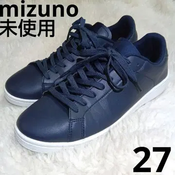 미사용급 미즈노 스니커즈 27cm 네이비 가죽