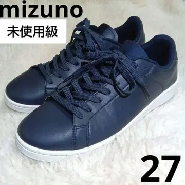미사용급 미즈노 스니커즈 27cm 네이비 가죽