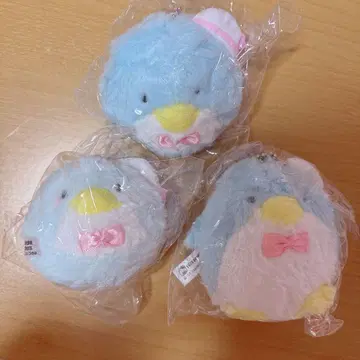 턱시도샘 가챠 봉제 인형 볼체인 페이스 엔젤 노멀