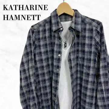KATHARINE HAMNETT 올 패턴 긴팔 셔츠 체크 셔츠