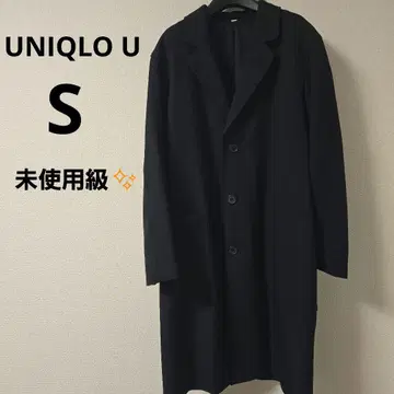 UNIQLO U 울 블렌드 체스터 코트 블랙 S