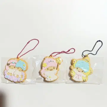 (헤이세이 레트로) 키키라라 쿠키풍 체인 키링