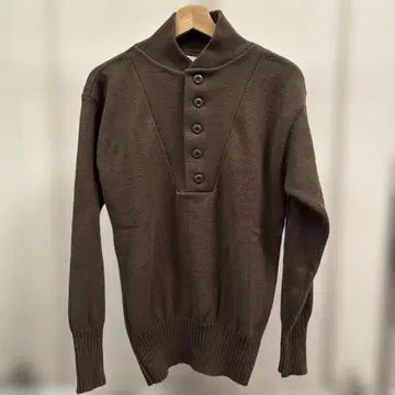 미군 5버튼 헨리넥 니트 스웨터