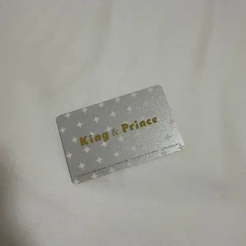 King & Prince 회원증
