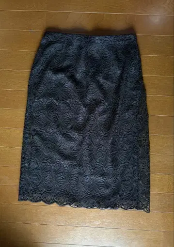 레이스 스커트 블랙 ANAYI