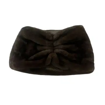 퍼 미니 스커트 다크 브라운