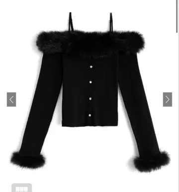 GRL 그레일 grl 퍼 오프숄더 니트탑[tu1774]