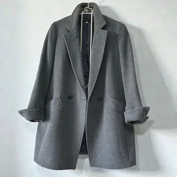 새상품급 에스트네이션 울 체스터 코트 36