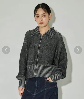 STUDIOUS WOMENS 별주 WRAPINKNOT 집업 니트