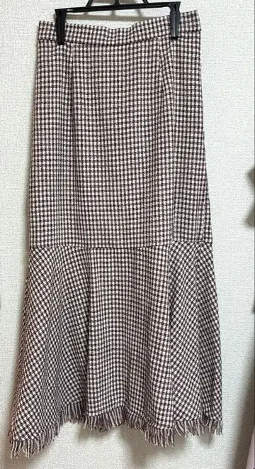 MISCH MASCH 체크 롱 스커트