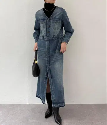 데님 원피스 데님 블루