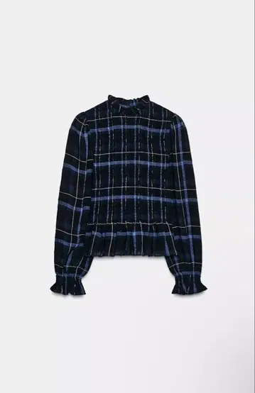 체크 무늬 스모킹 상의 ZARA