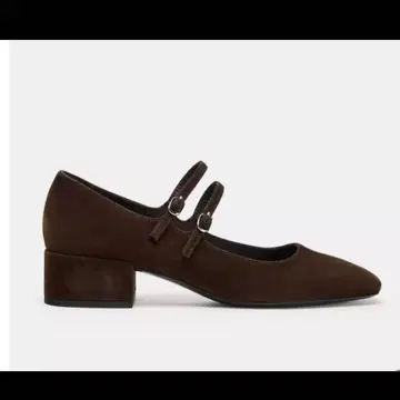 ZARA 스웨이드 힐 발레리나 슈즈 37