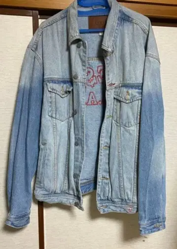 GUESS 데님 자켓 L 라이트 블루