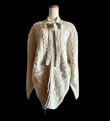 [ 택 포함 미사용 ] 앤도미 튤 롱 가디건 프리 사이즈