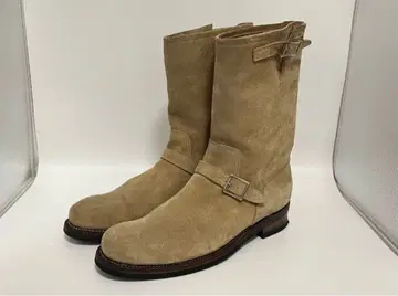 RUDE GALLERY 스웨이드 베이지 버클 엔지니어 부츠