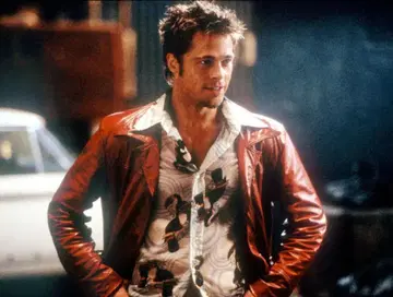 영화 파이트 클럽 90s 빈티지 가죽 자켓 크림슨