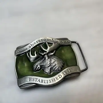 Abercrombie&Fitch 아바클로 무스 벨트 버클 그린