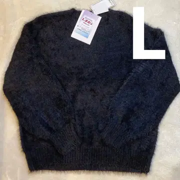 시마무라 ammy 샤기 니트 블랙 L 사이즈