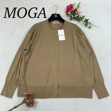 J839 미사용 새상품 F 모가 가디건 브라운 여성용