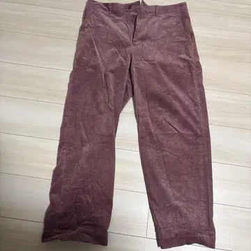 코듀로이 와이드 팬츠 퍼플