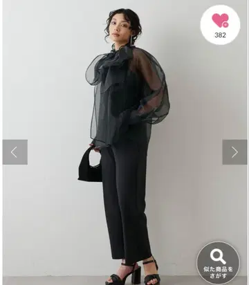 Whim Gazette 오간자 보우 블라우스