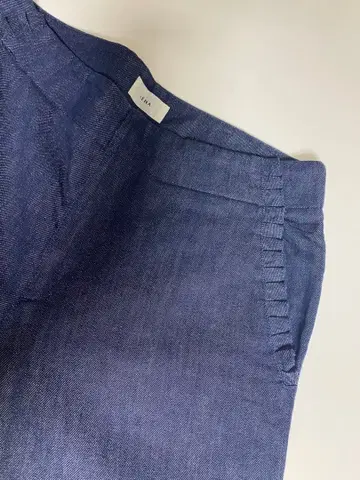 ZARA 네이비 데님 스트레이트 팬츠