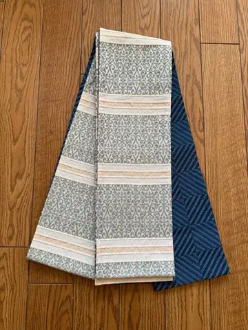 오쓰카 고후쿠텐 오리지널 반폭 오비 페르시아 문양 그린