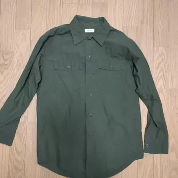 EDITION 올리브 그린 긴팔 셔츠 S