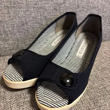 CLOSSI 네이비 오픈토 샌들