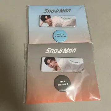 SnowMan 와타나베 쇼타 메구로 렌 캔뱃지 세트
