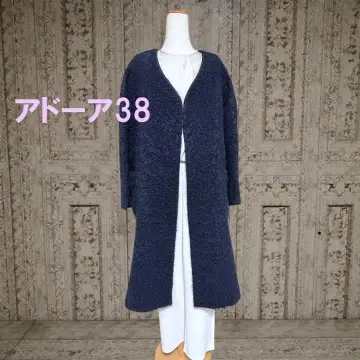어도어 ADORE 38 모헤어 울 롱 코트 네이비 클리닝 완료