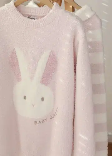 토끼 자수 여성용 룸웨어