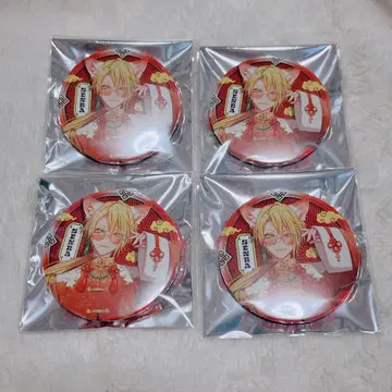 센라 Brun 센완 캔뱃지 등신 빨간색 여우