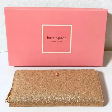 kate spade 케이트 스페이드 골드 라메 장지갑