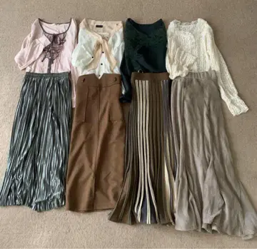 오피스 캐주얼 여성용 의류 묶음 판매 돌려입기 코디 그린