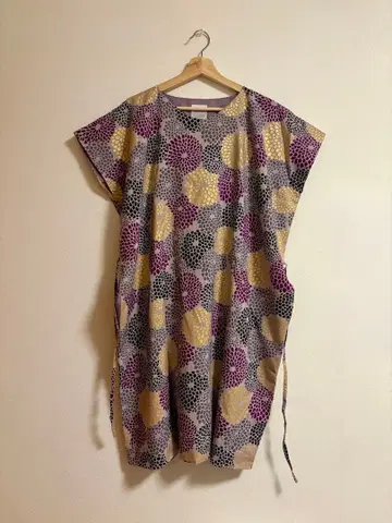 SOU SOU 모슬린 직사각형 옷 국화 무늬 중양