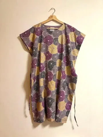 SOU SOU 모슬린 직사각형 옷 국화 무늬 중양