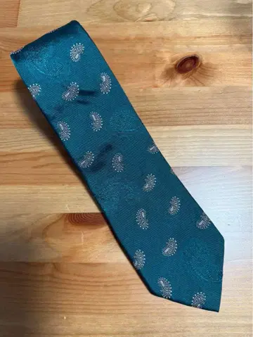 폴 스미스 그린 페이즐리 넥타이