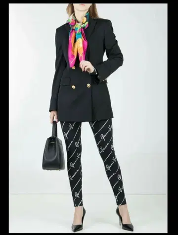 [ 미사용 새상품 ] 반짝이는 스와로브스키 스패츠 레깅스 블랙