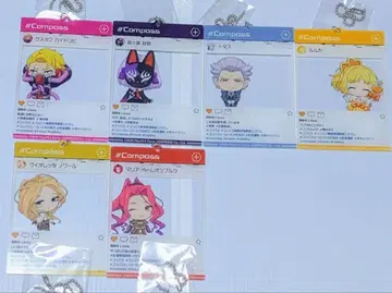 SNS 카드풍 클리어 키링 컴퍼스 거리 캐러밴 2022