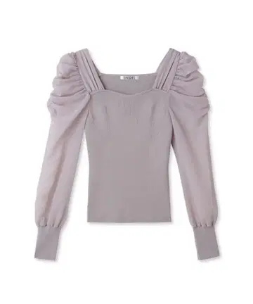 SNIDEL*개더 슬리브 니트 풀오버