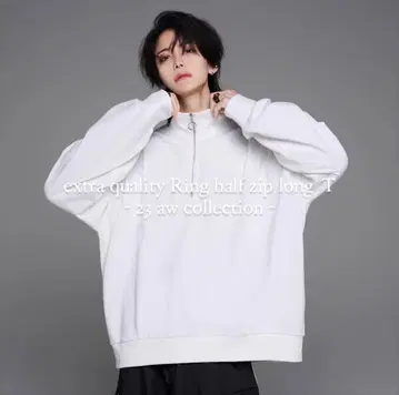 ADRER 하프 지퍼 화이트 23aw 모델